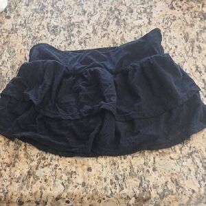 Halara Ruffle Mini Skort Black